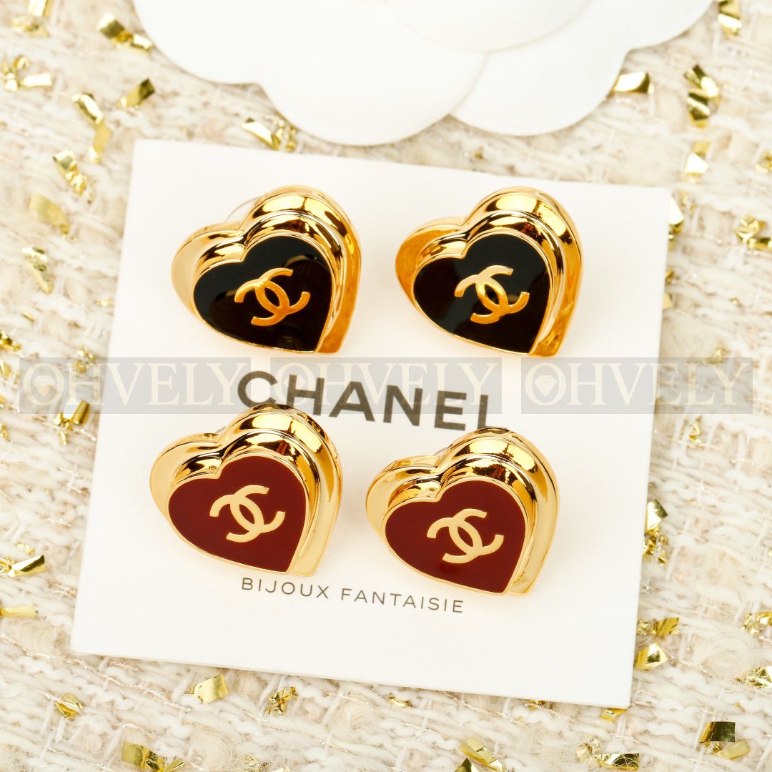 샤넬 CHANEL 크루즈 컬렉션 하트 CC 이어링 (레드) 상품 썸네일