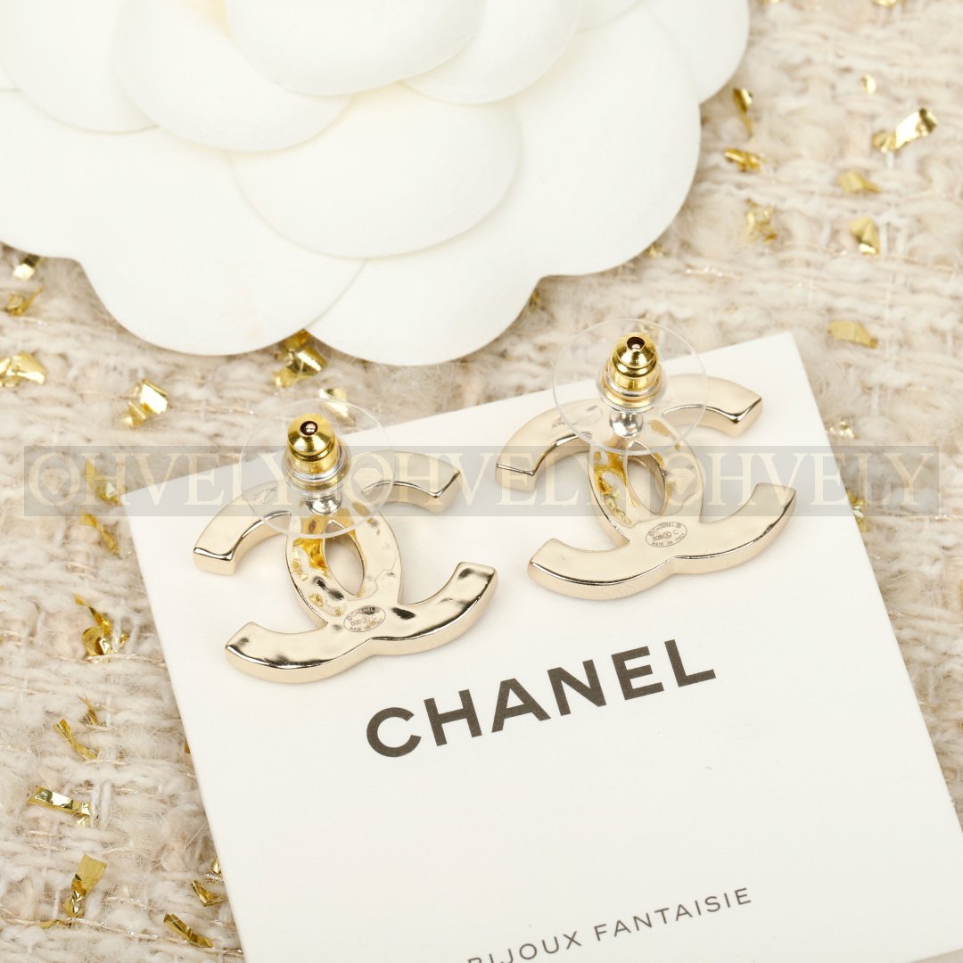 샤넬 CHANEL 데님 크리스탈 반반 CC 로고 이어 상품 썸네일
