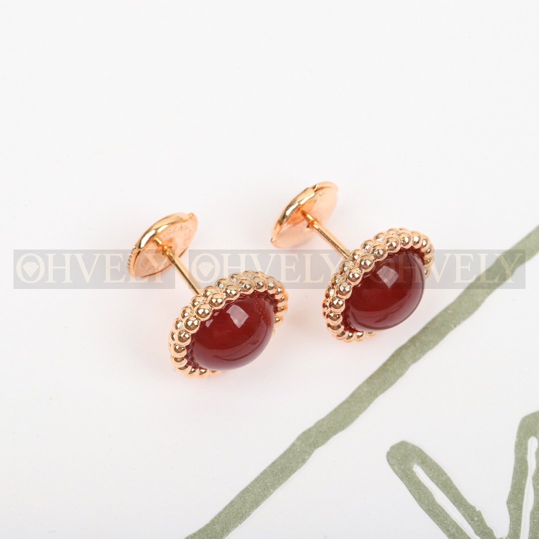 반클리프 아펠 Van Cleef & Arpels 뻬를리 꿀뢰르 이어링 커넬리언 (레드) 상품 썸네일