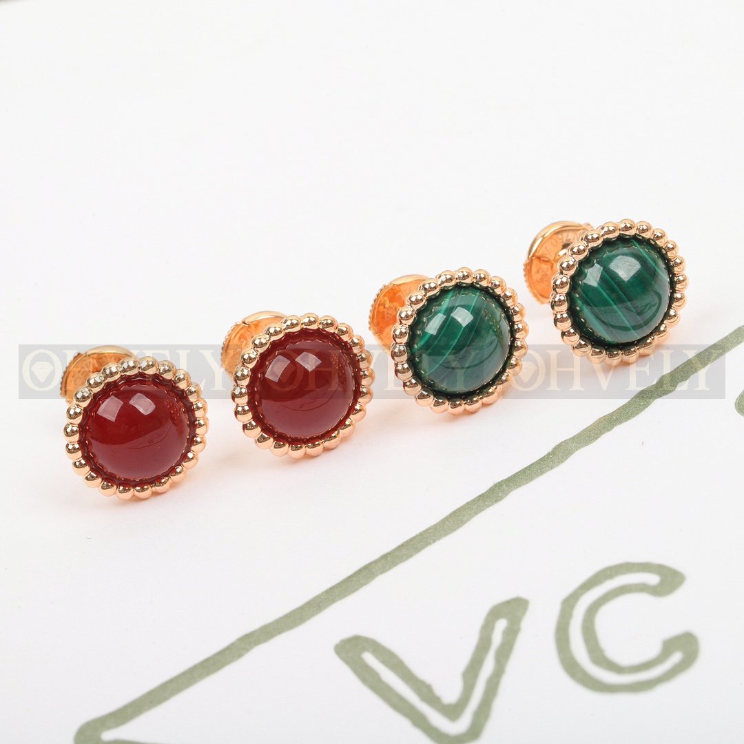반클리프 아펠 Van Cleef & Arpels 뻬를리 꿀뢰르 이어링 커넬리언 (레드) 상품 썸네일