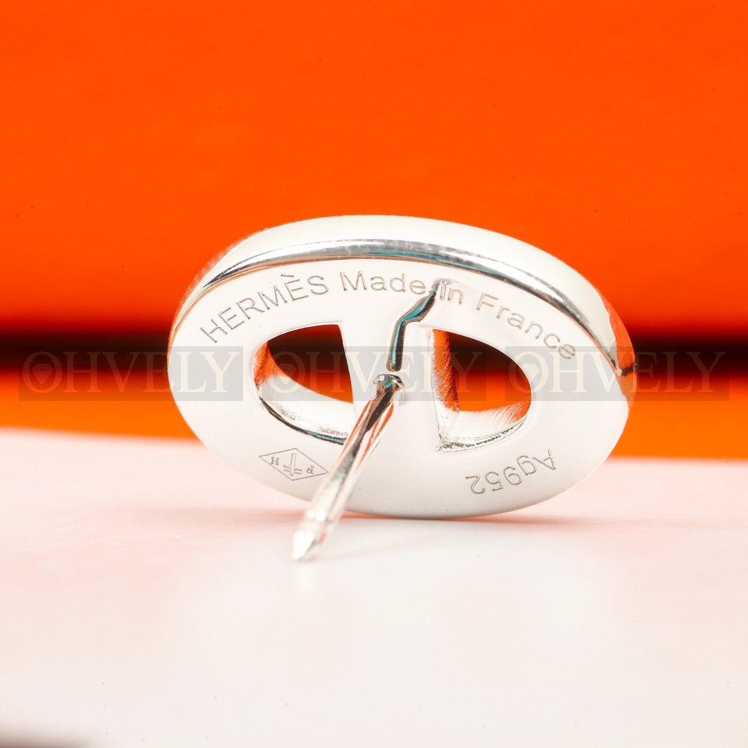 에르메스 Hermès 샹달 Chaine d'Ancre 에니그마 이어링 실버 상품 썸네일