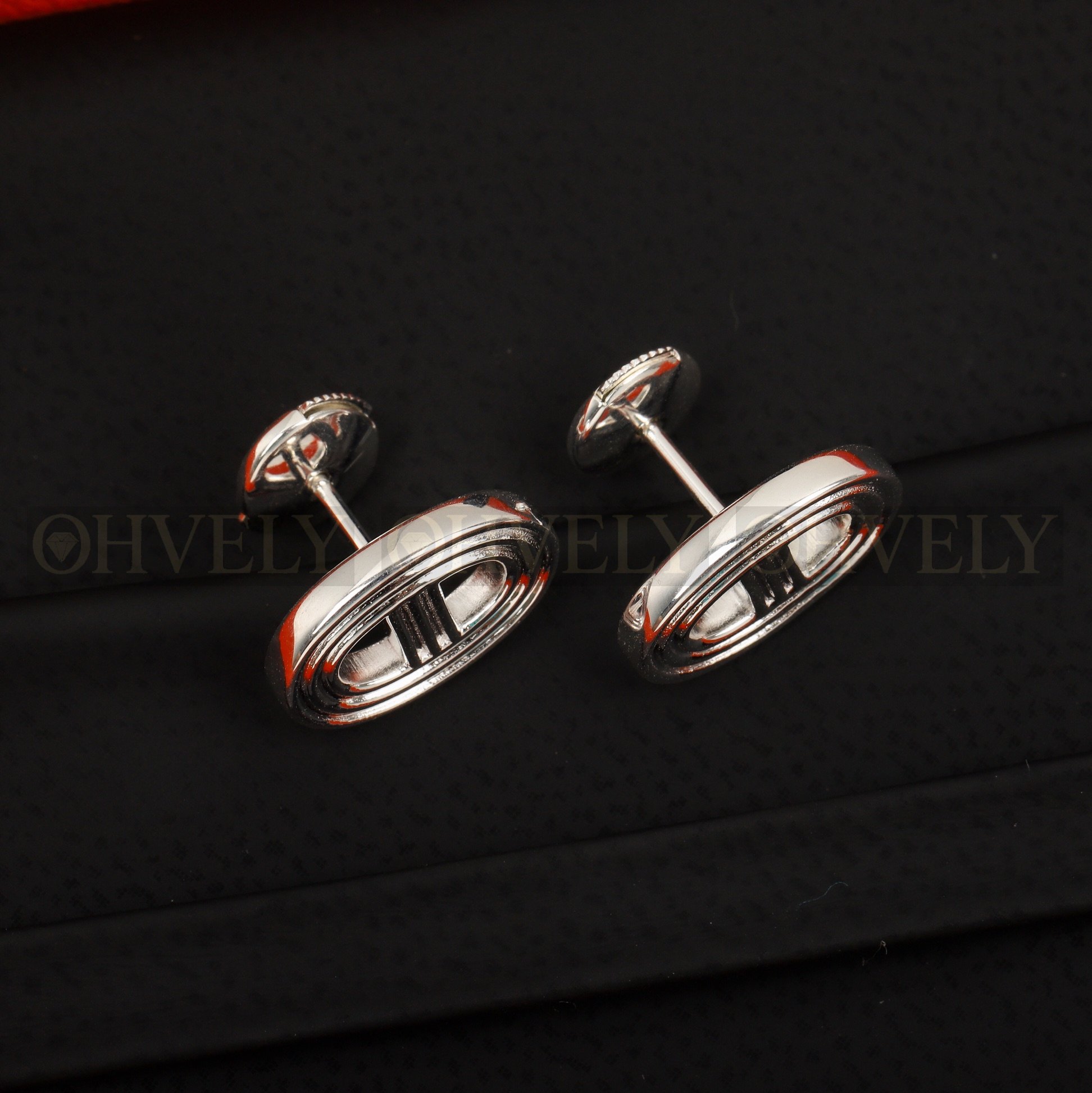 에르메스 Hermès 샹달 Chaine d'Ancre 에니그마 이어링 실버 상품 썸네일