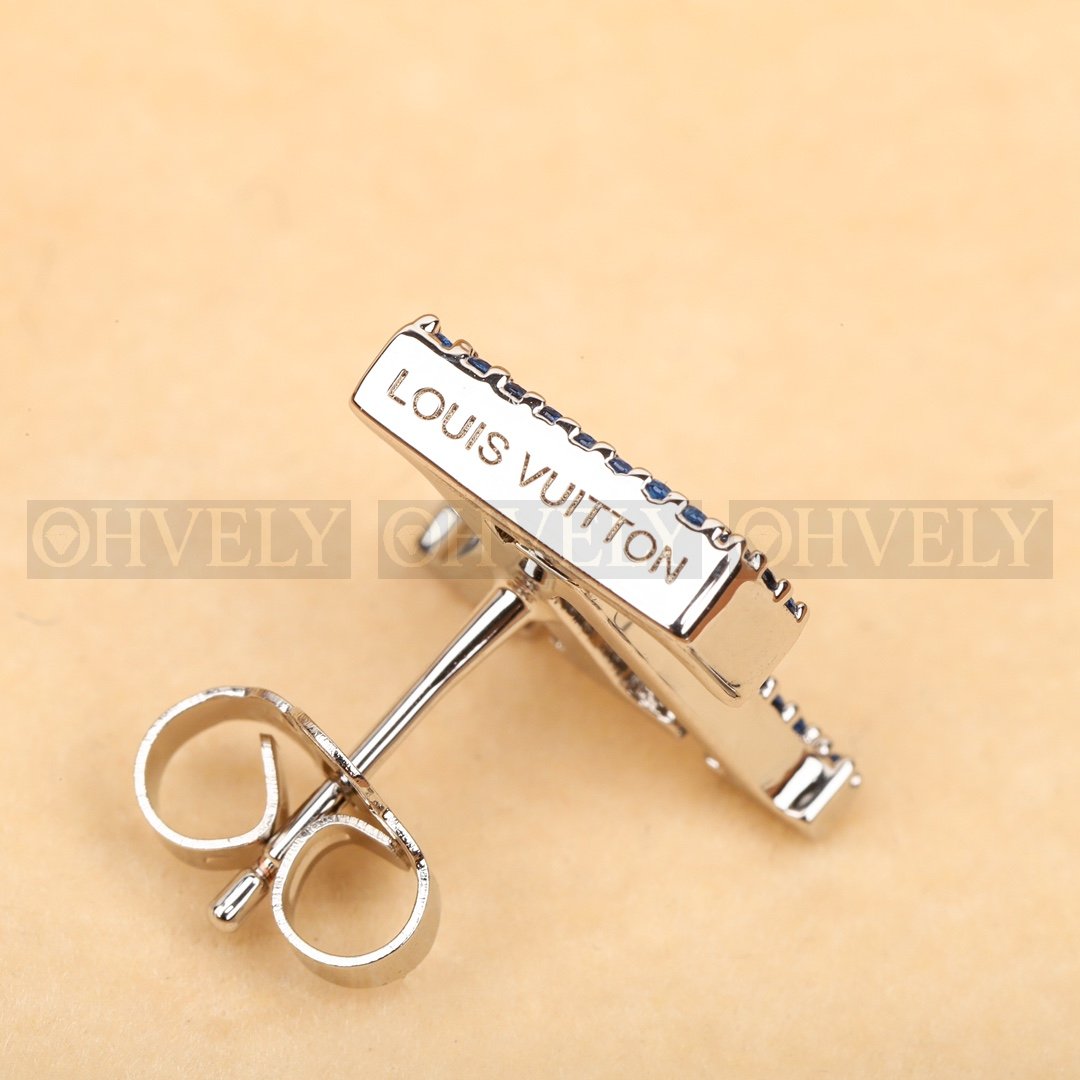 루이비통 Louis Vuitton 북클 드레이유 LV 아이코닉 에나멜 이어링 (블루) 상품 썸네일