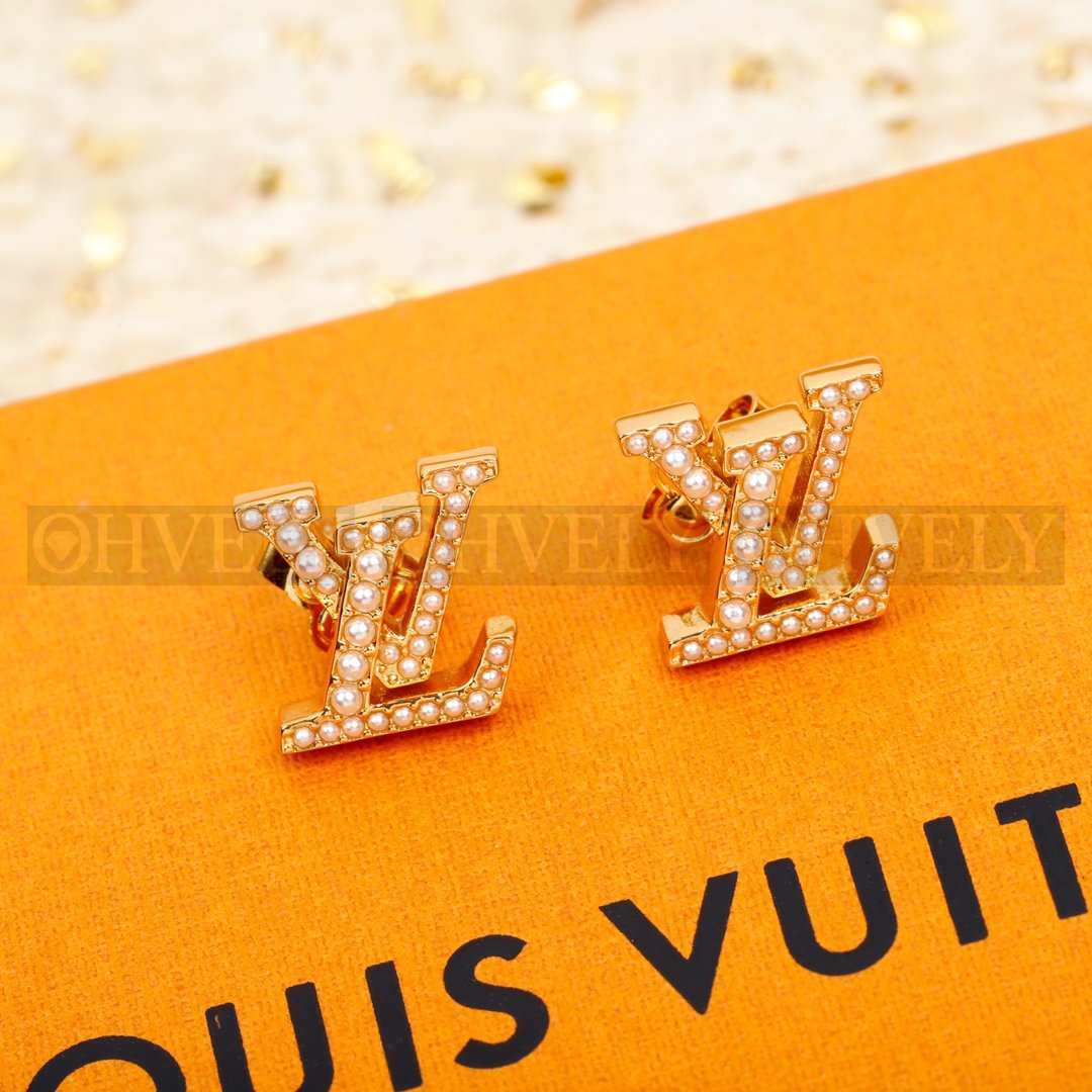 루이비통 Louis Vuitton 북클 드레이유 LV 아이코닉 에나멜 이어링 (펄) 상품 썸네일