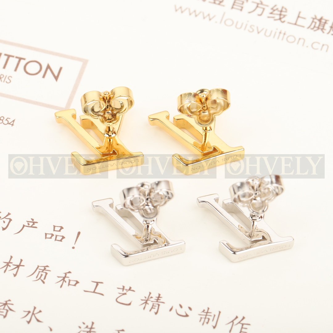 루이비통 Louis Vuitton 북클 드레이유 LV 아이코닉 에나멜 이어링 (실버) 상품 썸네일