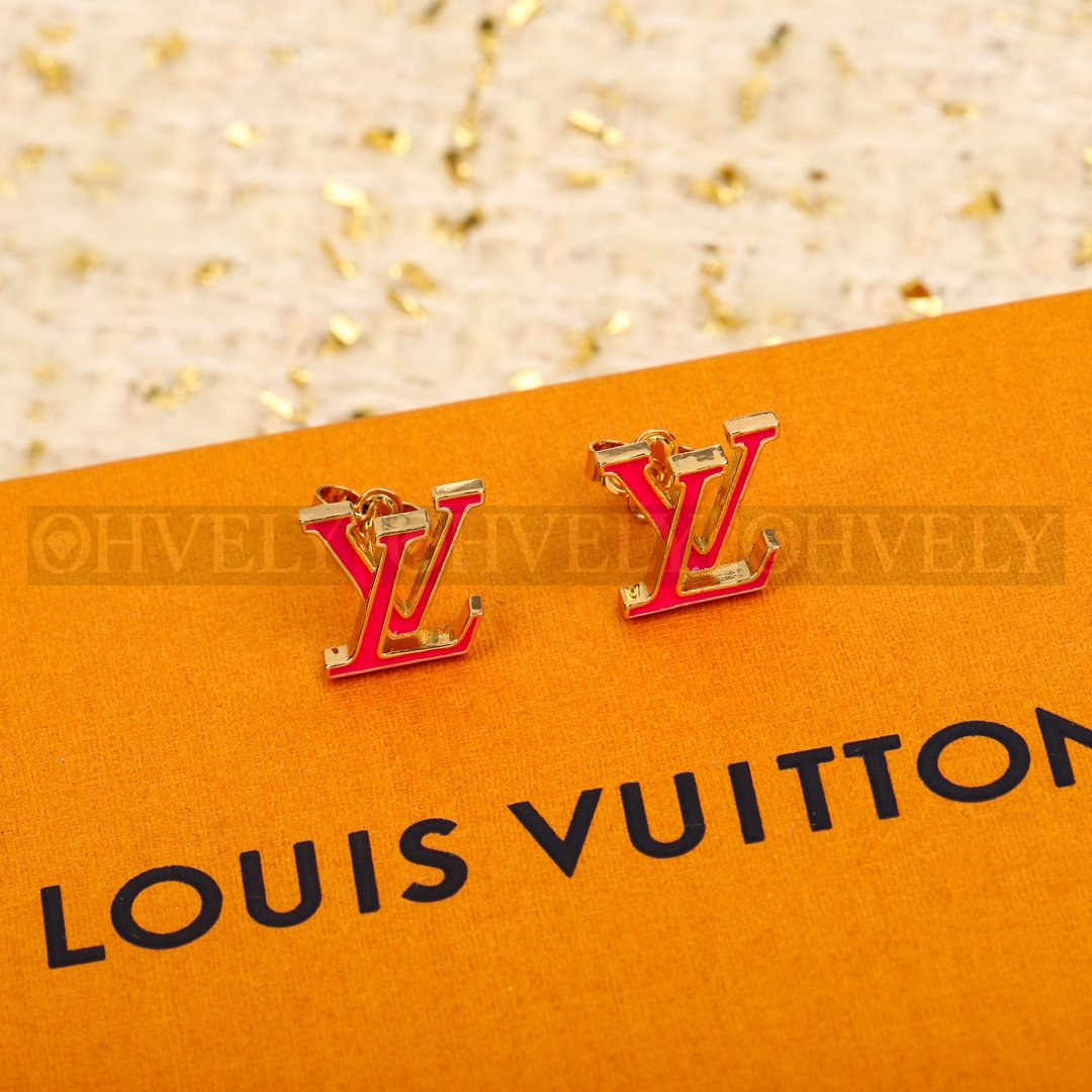 루이비통 Louis Vuitton 북클 드레이유 LV 아이코닉 에나멜 이어링 (레) 상품 썸네일