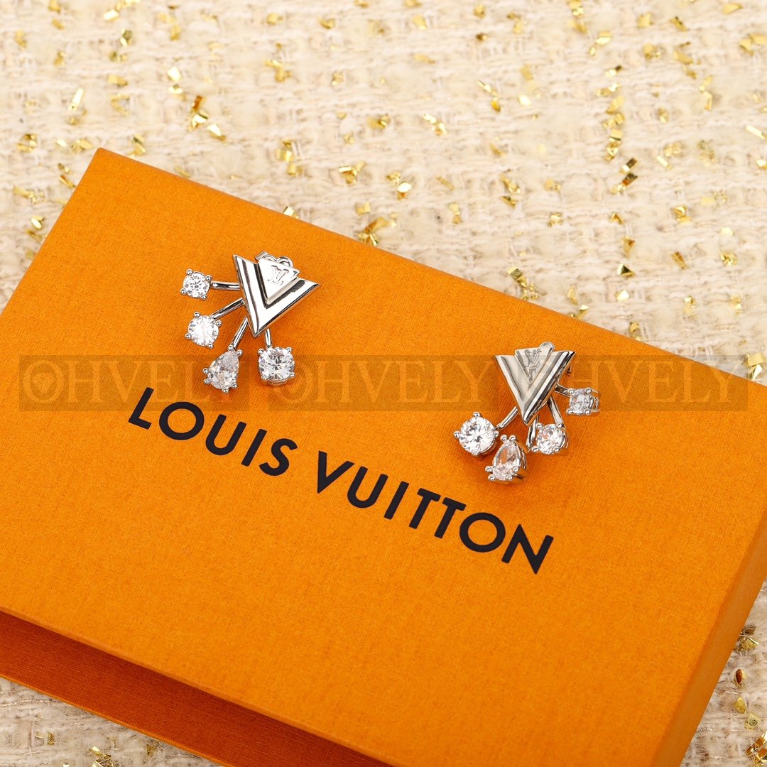 루이비통 Louis Vuitton 북클 드레이유 V 스트라스 이어링 상품 썸네일