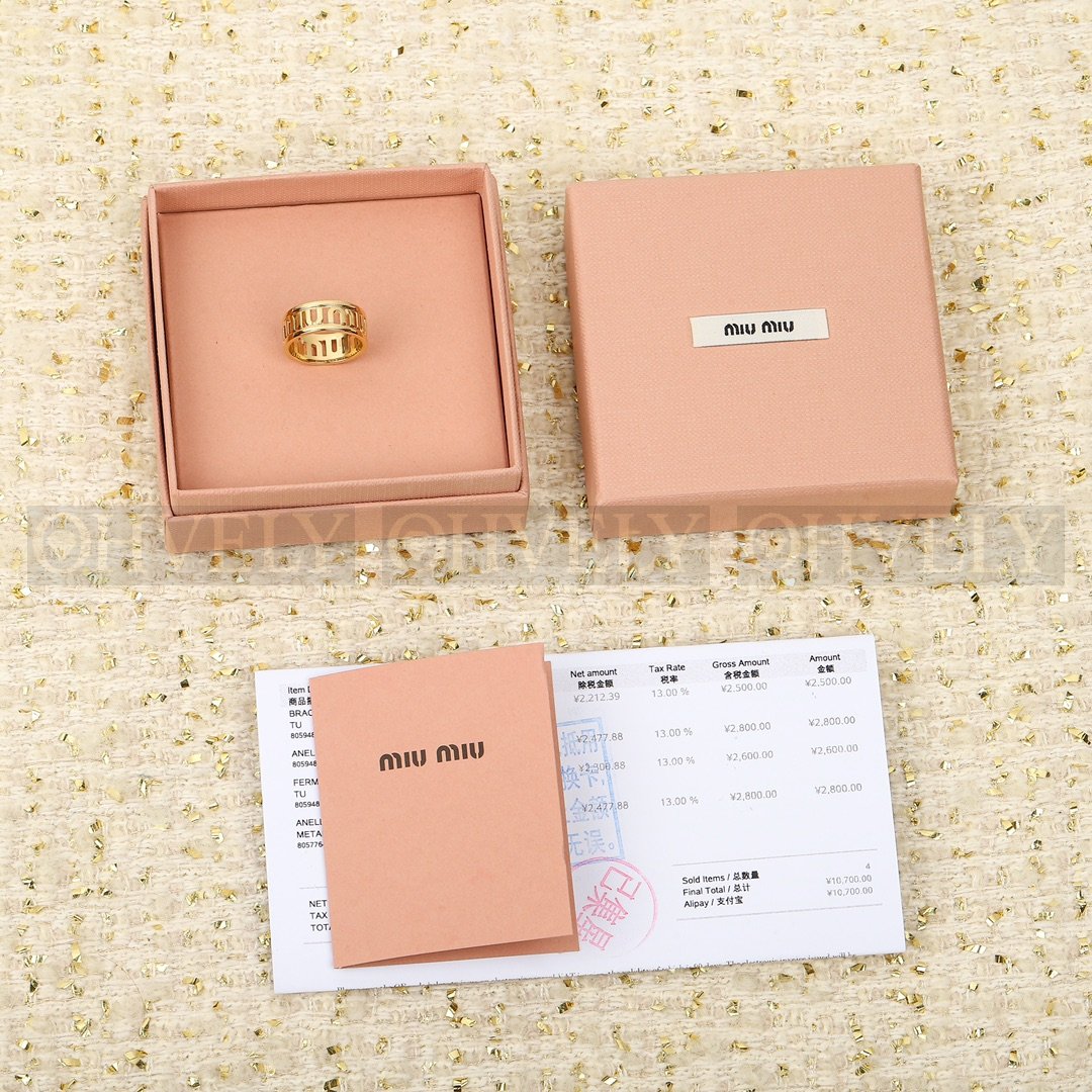 미우미우 Miu Miu 메탈 로고 링 상품 썸네일