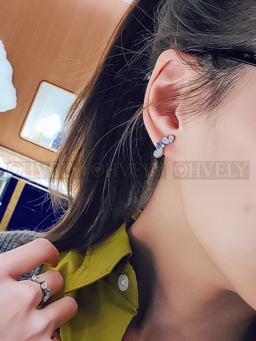 쇼메 Chaumet 비 드 쇼메 이어링 화이트 골드 아쿠아마린 상품 썸네일