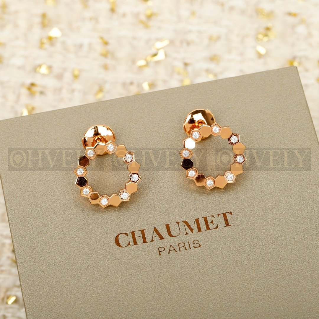 쇼메 Chaumet 비 드 쇼메 이어링 핑크 골드 다이아몬드 상품 썸네일