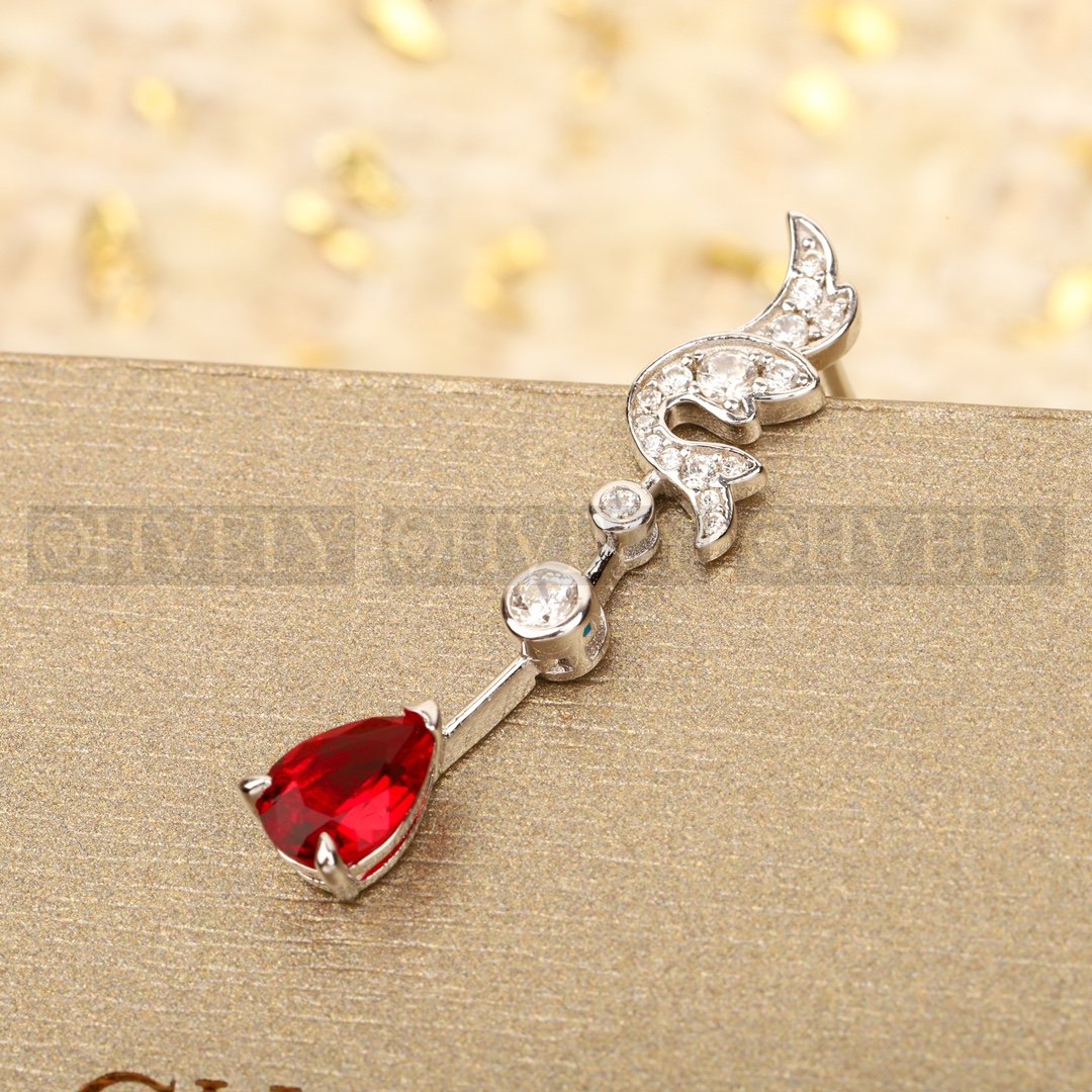 쇼메 Chaumet 조세핀 수아 드 페트 이어링 루비 다이아몬드 상품 썸네일