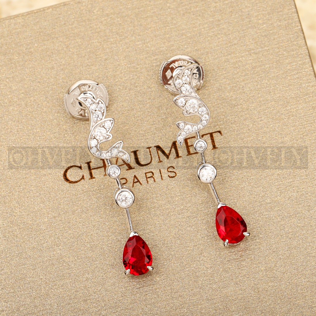 쇼메 Chaumet 조세핀 수아 드 페트 이어링 루비 다이아몬드 상품 썸네일