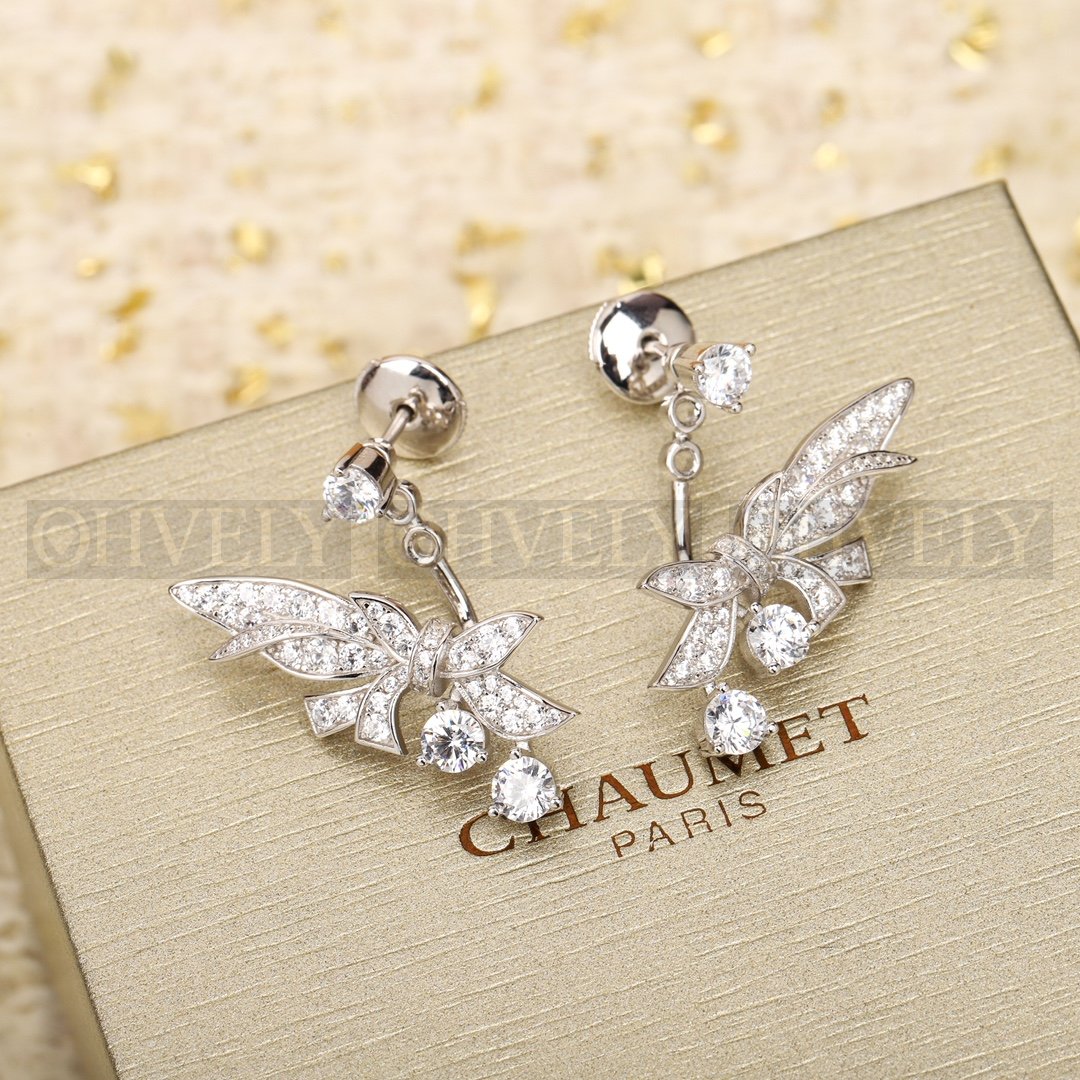 쇼메 Chaumet 로리에 이어링 화이트 골드 다이아몬드 상품 썸네일