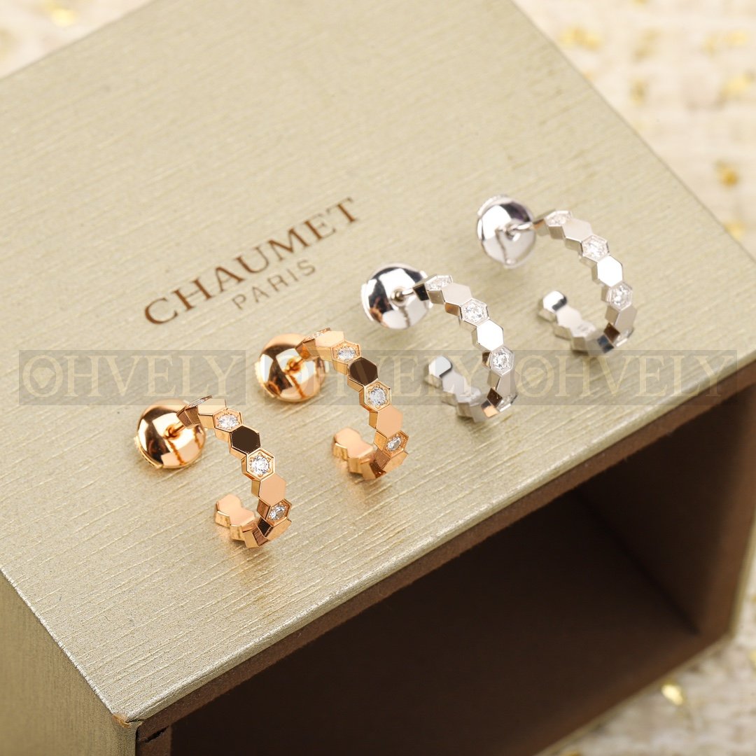 쇼메 Chaumet 비 드 쇼메 후프 이어링 실버 다이아 상품 썸네일