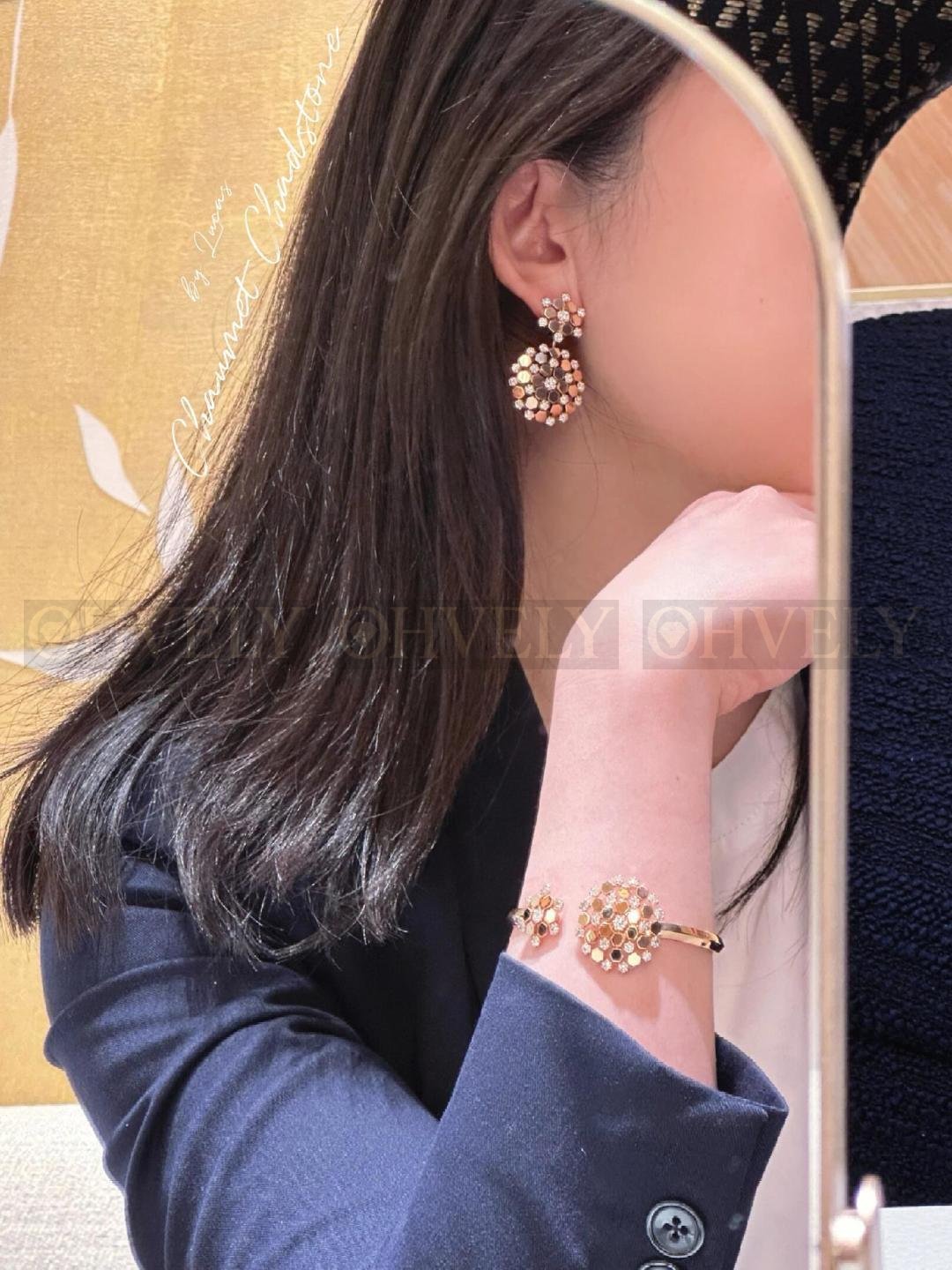 쇼메 Chaumet 비 드 쇼메 이어링 핑크 골드 상품 썸네일
