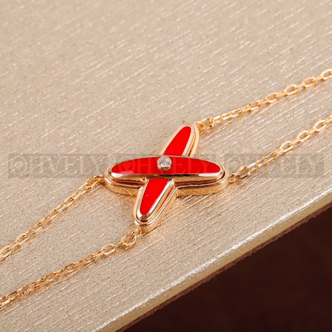 쇼메 Chaumet 주 드 리앙 브레이슬릿 로즈골드 라인 ( 블랙, 화이트, 터키석, 레드, 그린 ) 상품 썸네일
