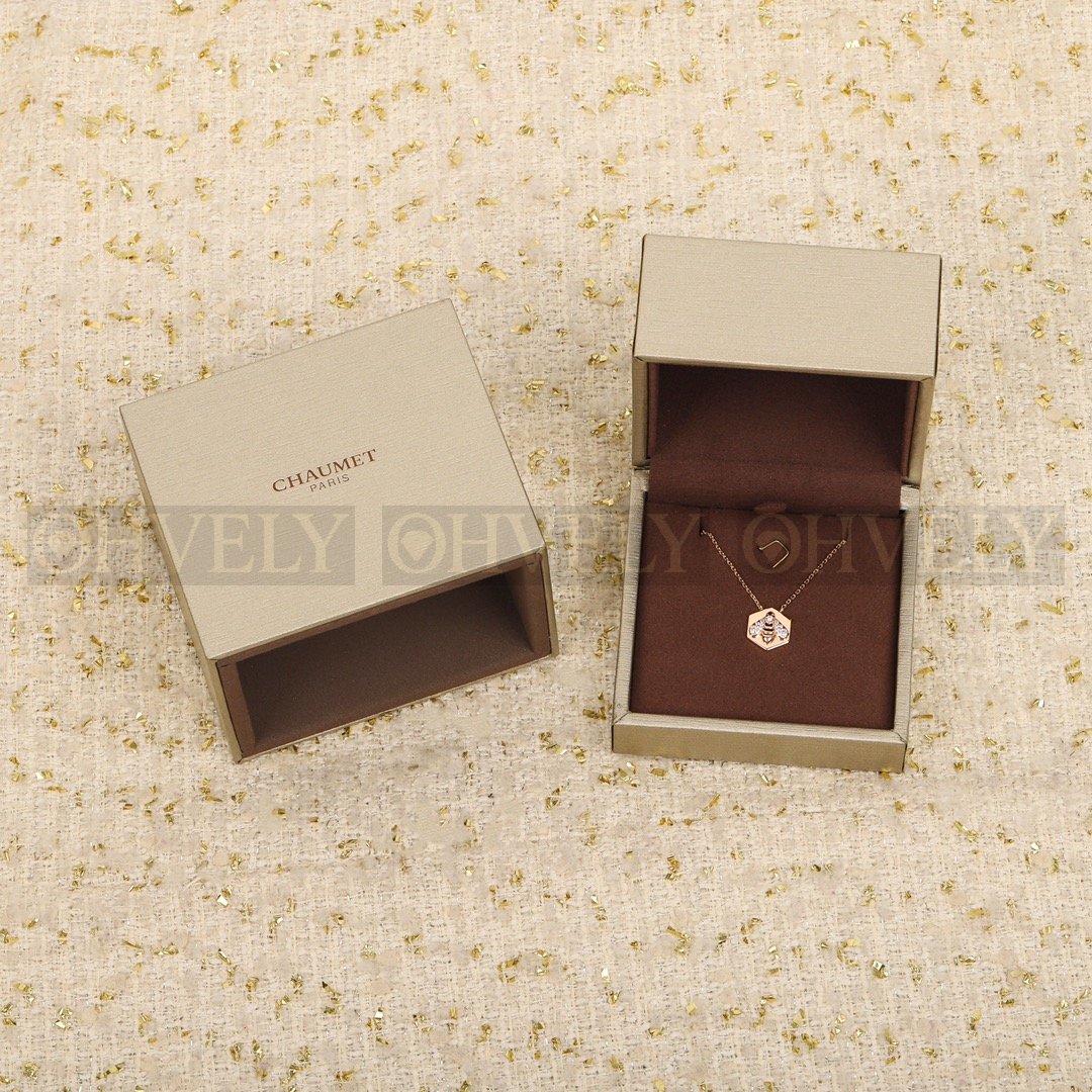 쇼메 Chaumet 비 드 쇼메 스몰 모델 펜던트 로즈 골드 다이아몬드 상품 썸네일