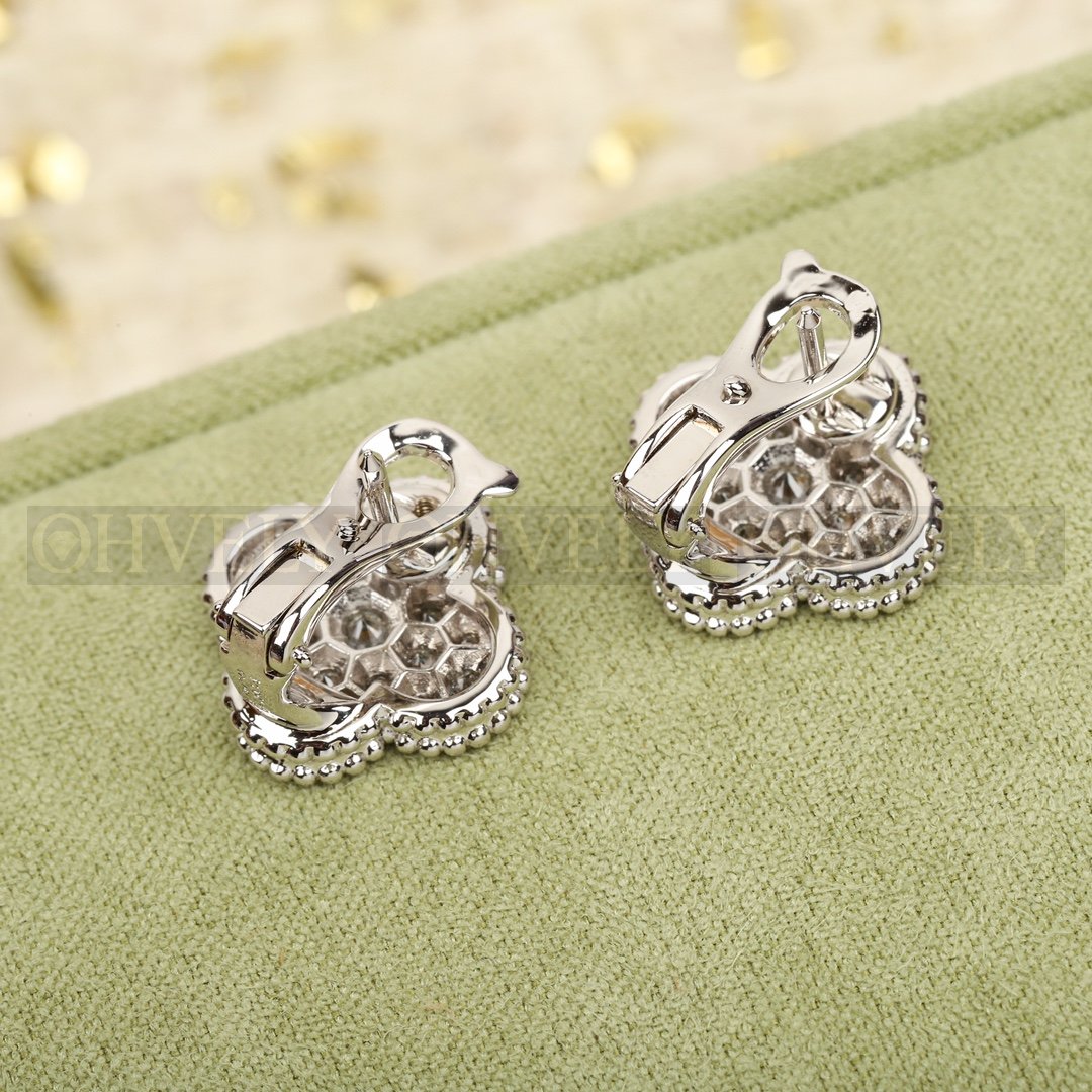 반클리프 아펠 Van Cleef & Arpels 빈티지 알함브라 이어링 크리스탈 상품 썸네일