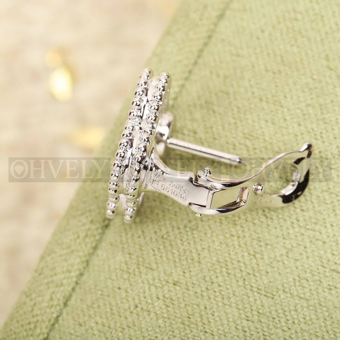 반클리프 아펠 Van Cleef & Arpels 빈티지 알함브라 이어링 크리스탈 상품 썸네일
