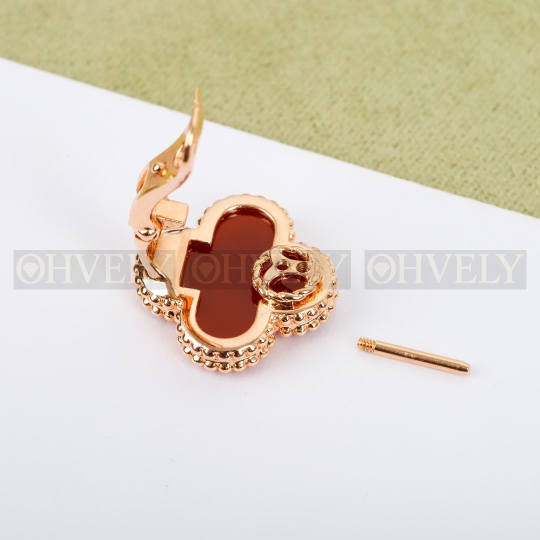 반클리프 아펠 Van Cleef & Arpels 빈티지 알함브라 이어링 (로즈골드) 상품 썸네일