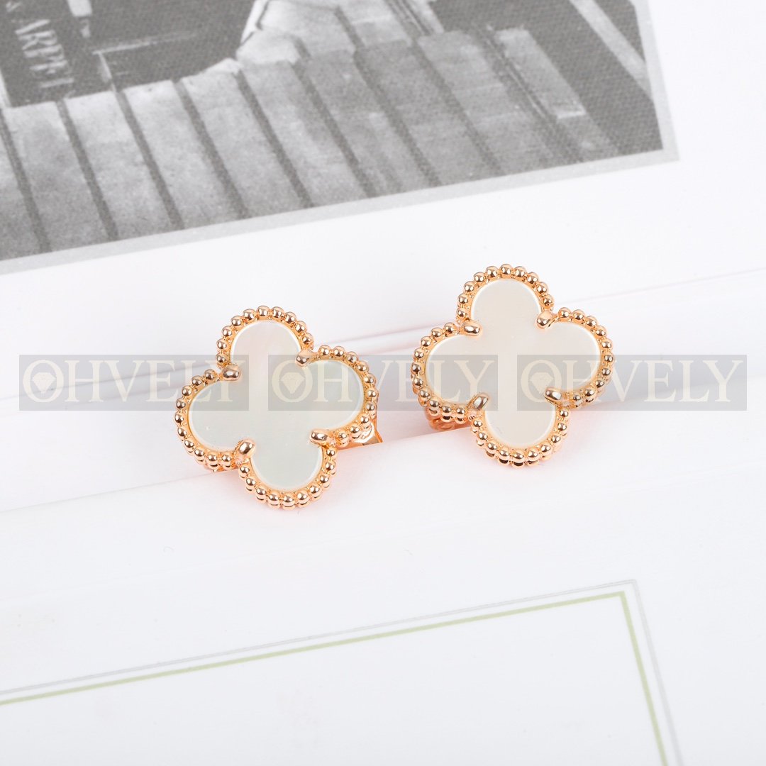 반클리프 아펠 Van Cleef & Arpels 빈티지 알함브라 이어링 (로즈골드) 상품 썸네일