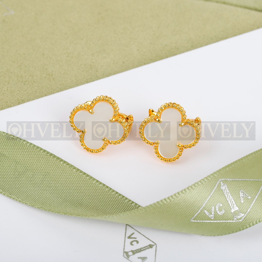 반클리프 아펠 Van Cleef & Arpels 빈티지 알함브라 이어링 (금장) 상품 썸네일