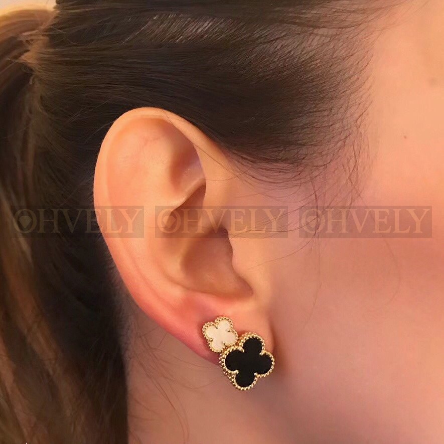 반클리프 아펠 Van Cleef & Arpels 빈티지 알함브라 이어링 (로즈골드) 상품 썸네일