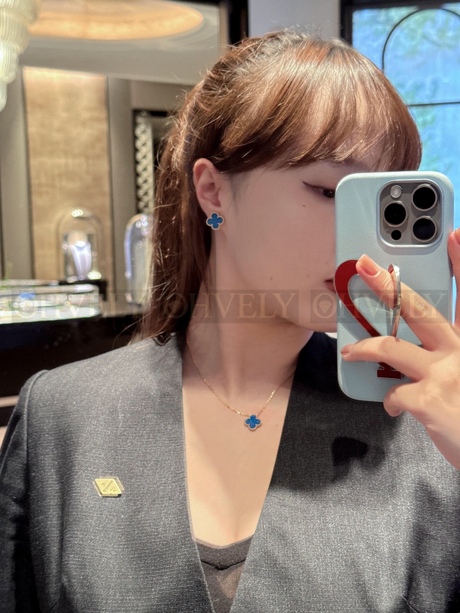 반클리프 아펠 Van Cleef & Arpels 스위트 알함브라 이어링 아게이트 상품 썸네일