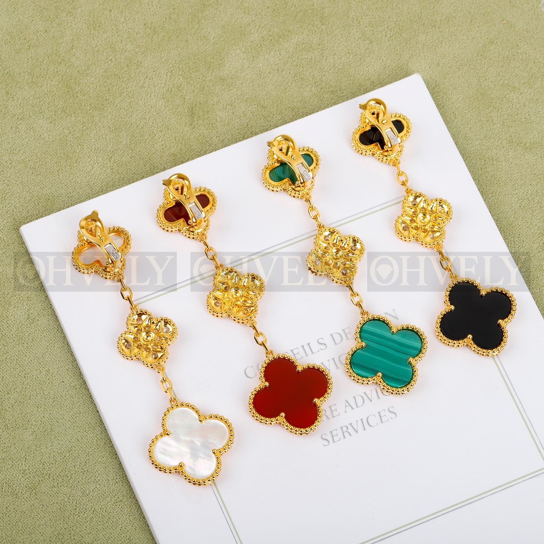 반클리프 아펠 Van Cleef & Arpels 매직 알함브라 이어링 ( 화이트, 레드, 블랙 ) 상품 썸네일
