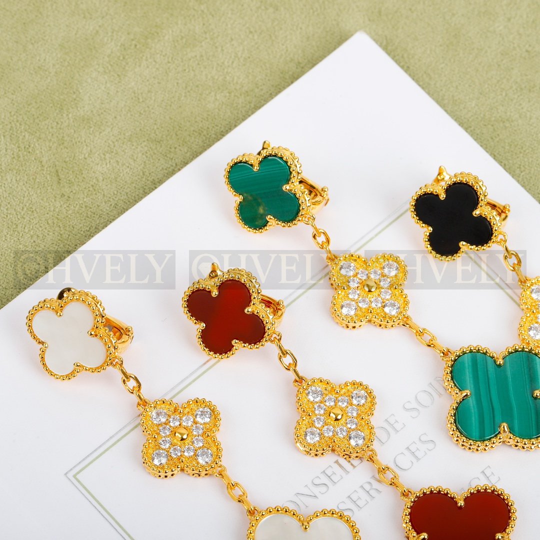반클리프 아펠 Van Cleef & Arpels 매직 알함브라 이어링 ( 화이트, 레드, 블랙 ) 상품 썸네일