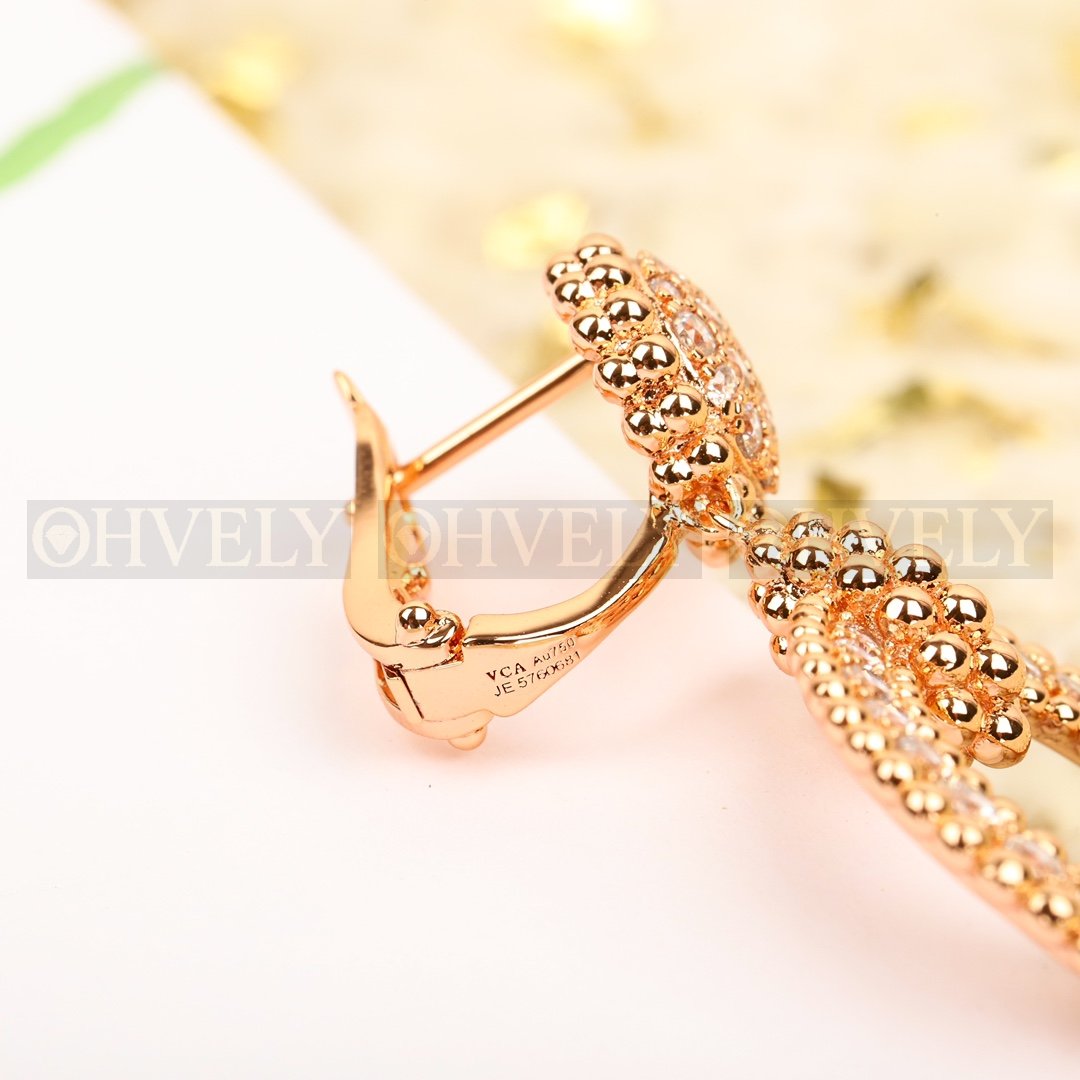 반클리프 아펠 Van Cleef & Arpels 뻬를리 다이아몬드 이어링 ( 실버, 골드, 로즈골드 ) 상품 썸네일