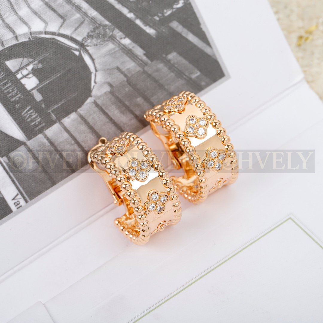 반클리프 아펠 Van Cleef & Arpels 뻬를리(Perlée) 스위트 클로버 이어링 ( 실버, 로즈골드 ) 상품 썸네일
