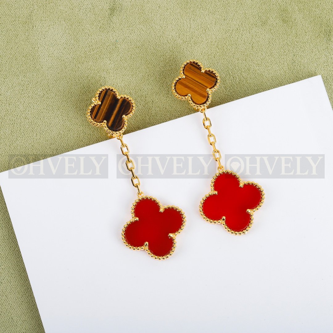 반클리프 아펠 Van Cleef & Arpels 매직 알함브라 이어링 ( 화이트, 레드, 브라운레드, 블랙 ) 상품 썸네일