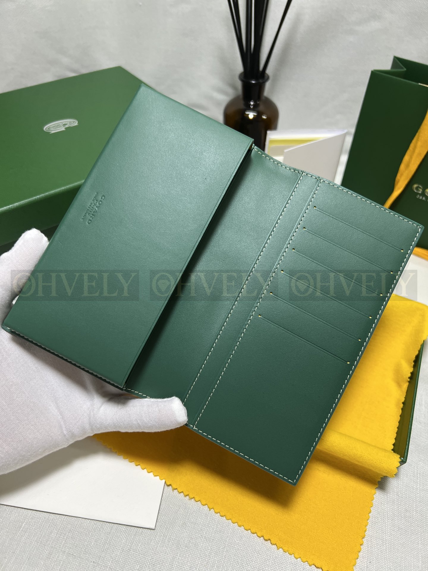 GOYARD 고야드 리슐리외 롱 수납 월렛 그린 상품 썸네일