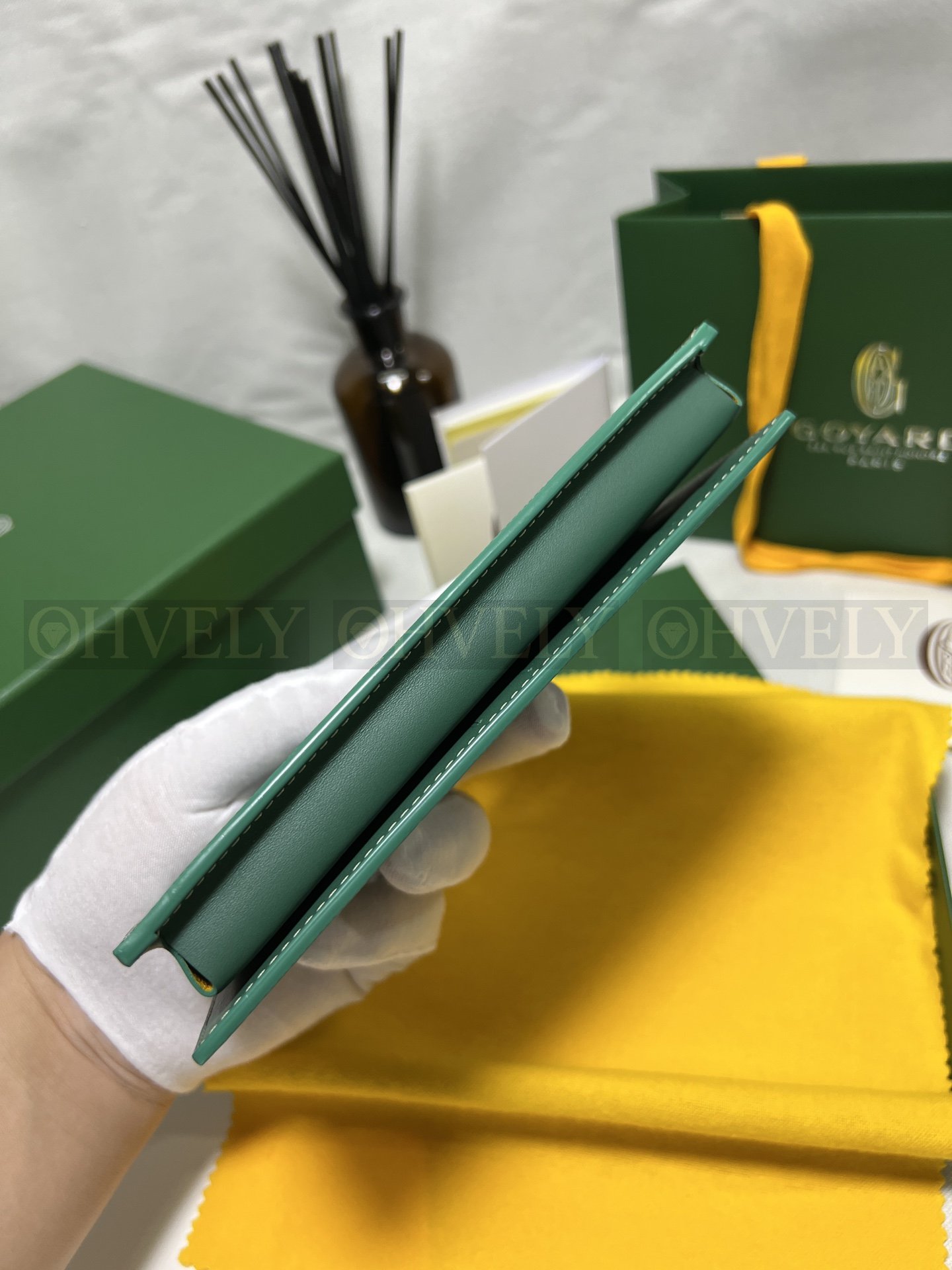 GOYARD 고야드 리슐리외 롱 수납 월렛 그린 상품 썸네일