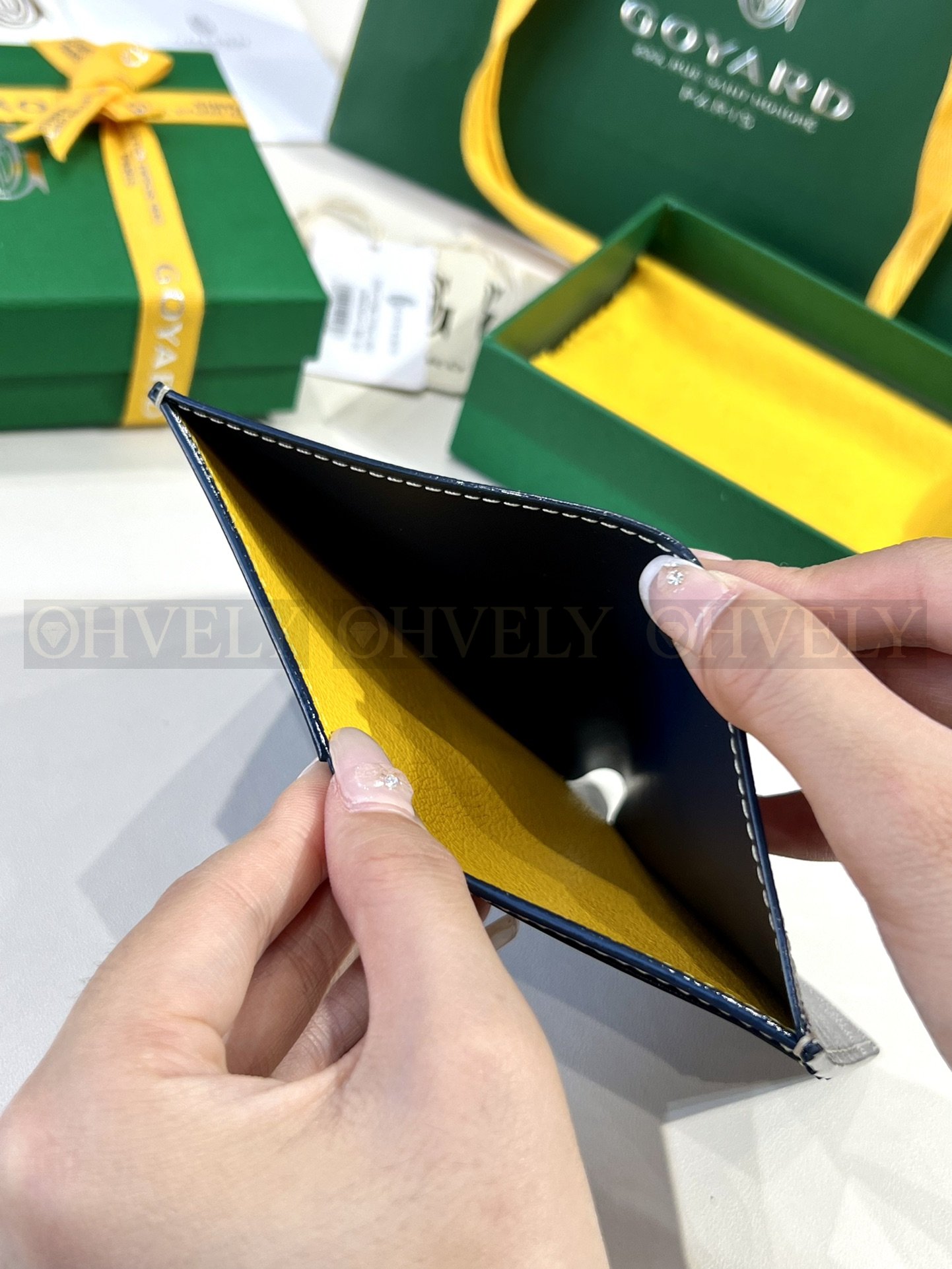 GOYARD 고야드 인서트 빅투아르 카드 홀더 네이비 상품 썸네일