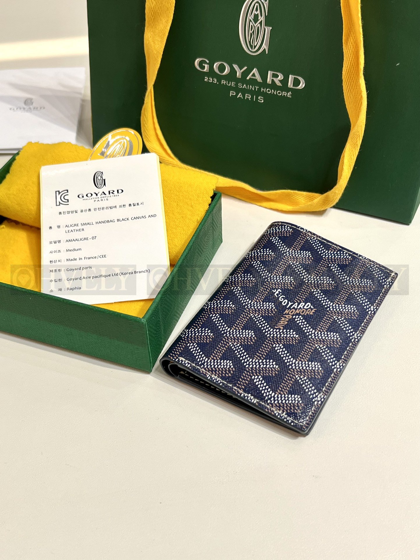 GOYARD 고야드 인서트 빅투아르 카드 홀더 네이비 상품 썸네일