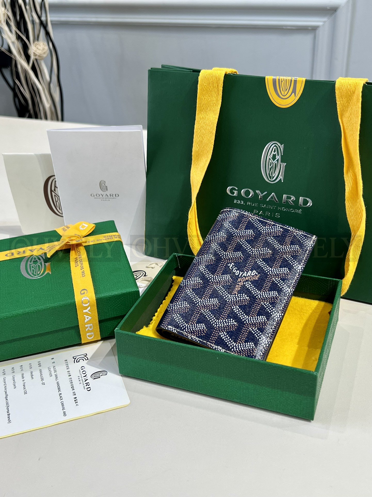 GOYARD 고야드 인서트 빅투아르 카드 홀더 네이비 상품 썸네일