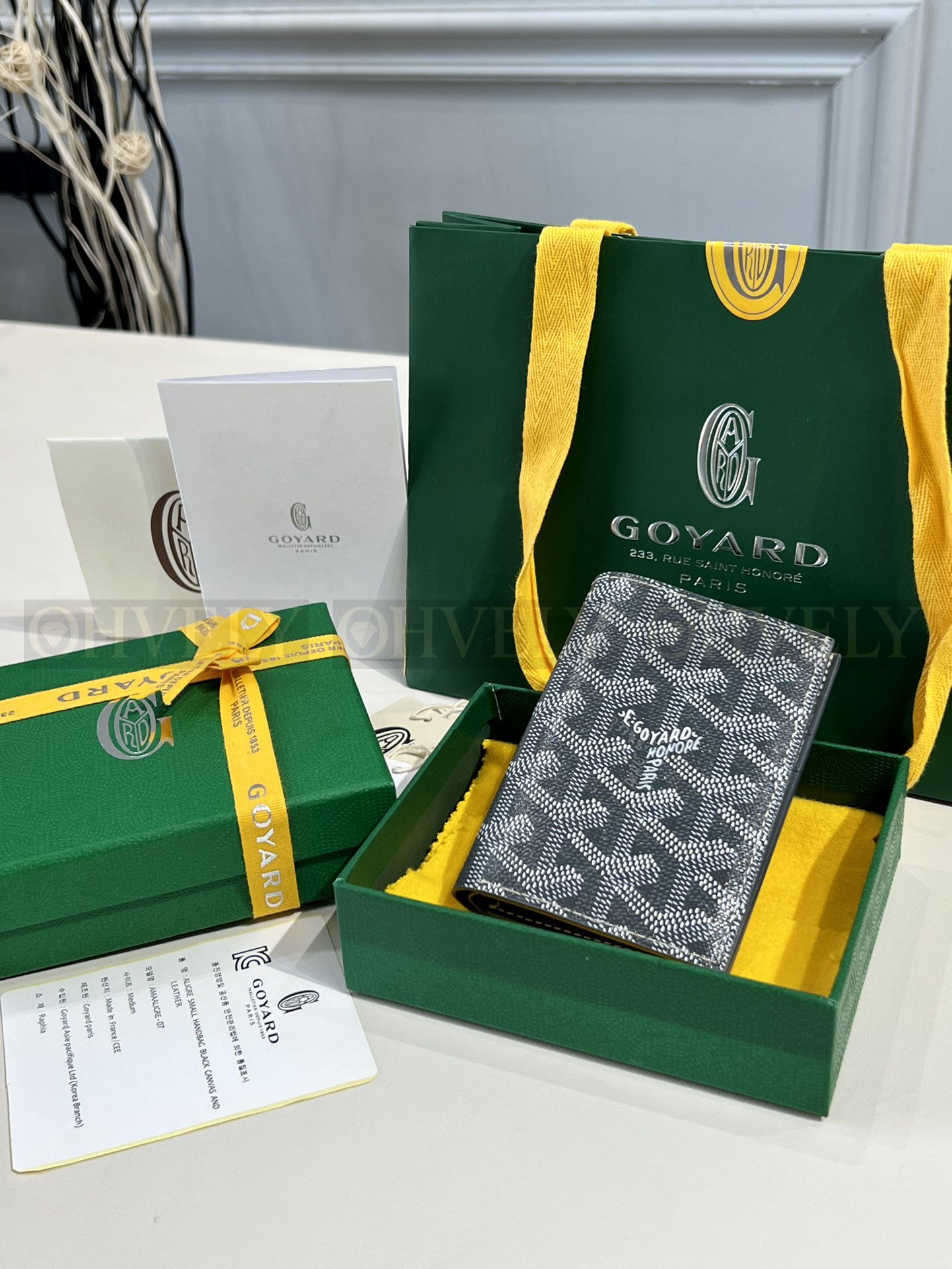 GOYARD 고야드 인서트 빅투아르 카드 홀더 블랙 상품 썸네일