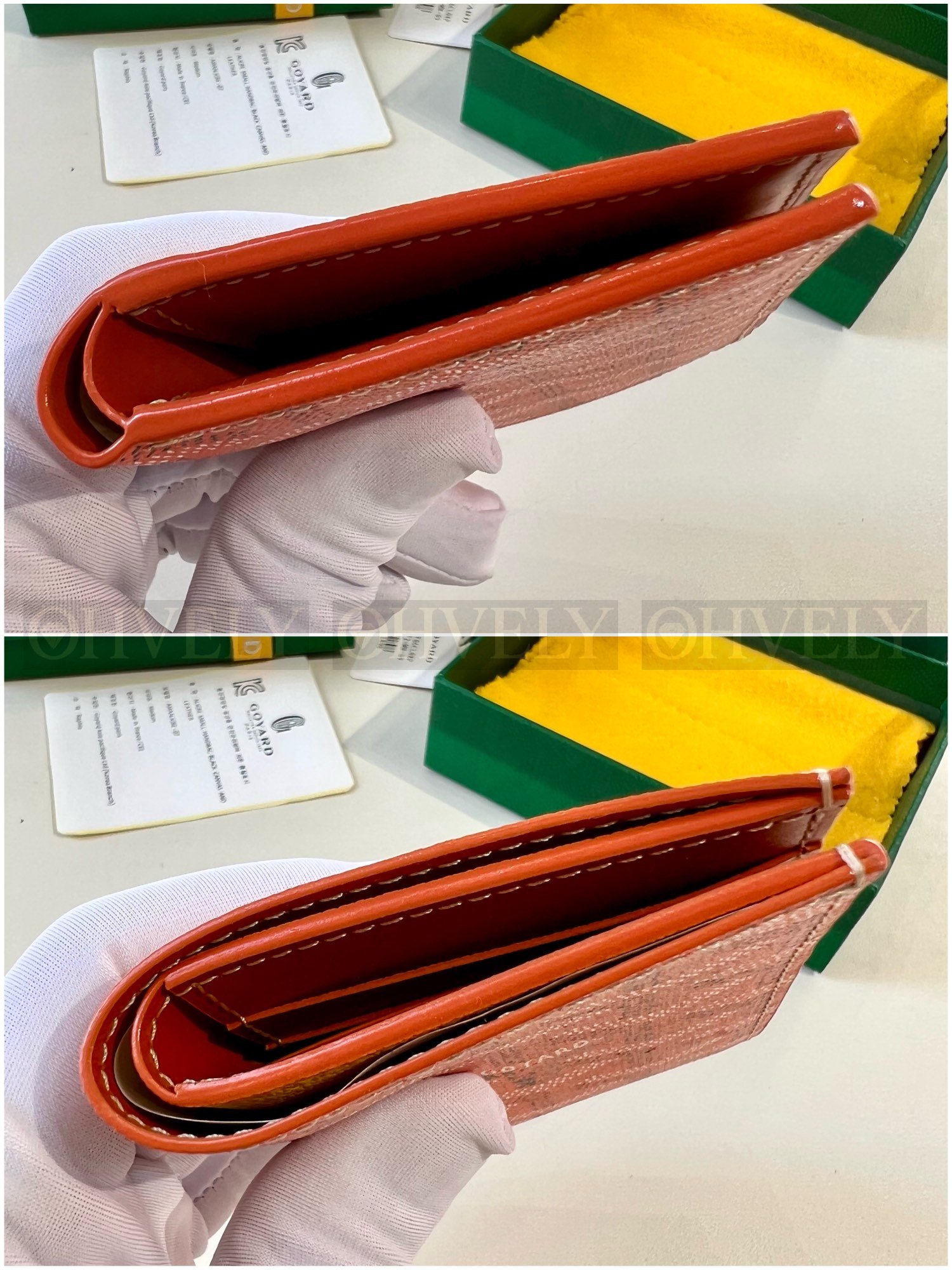 GOYARD 고야드 인서트 빅투아르 카드 홀더 오렌지 상품 썸네일