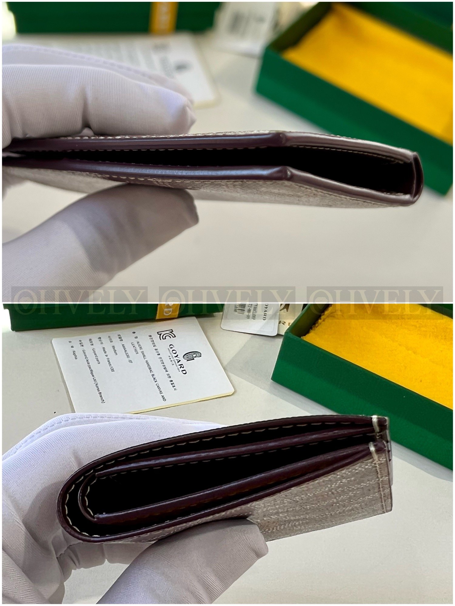 GOYARD 고야드 인서트 빅투아르 카드 홀더 버건디&옐로우 상품 썸네일