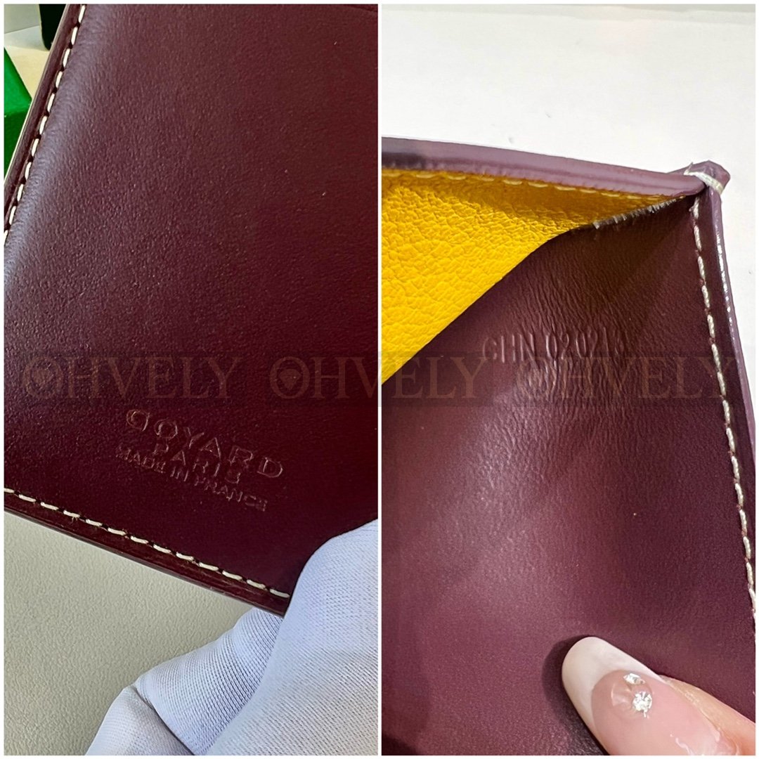 GOYARD 고야드 인서트 빅투아르 카드 홀더 버건디&옐로우 상품 썸네일