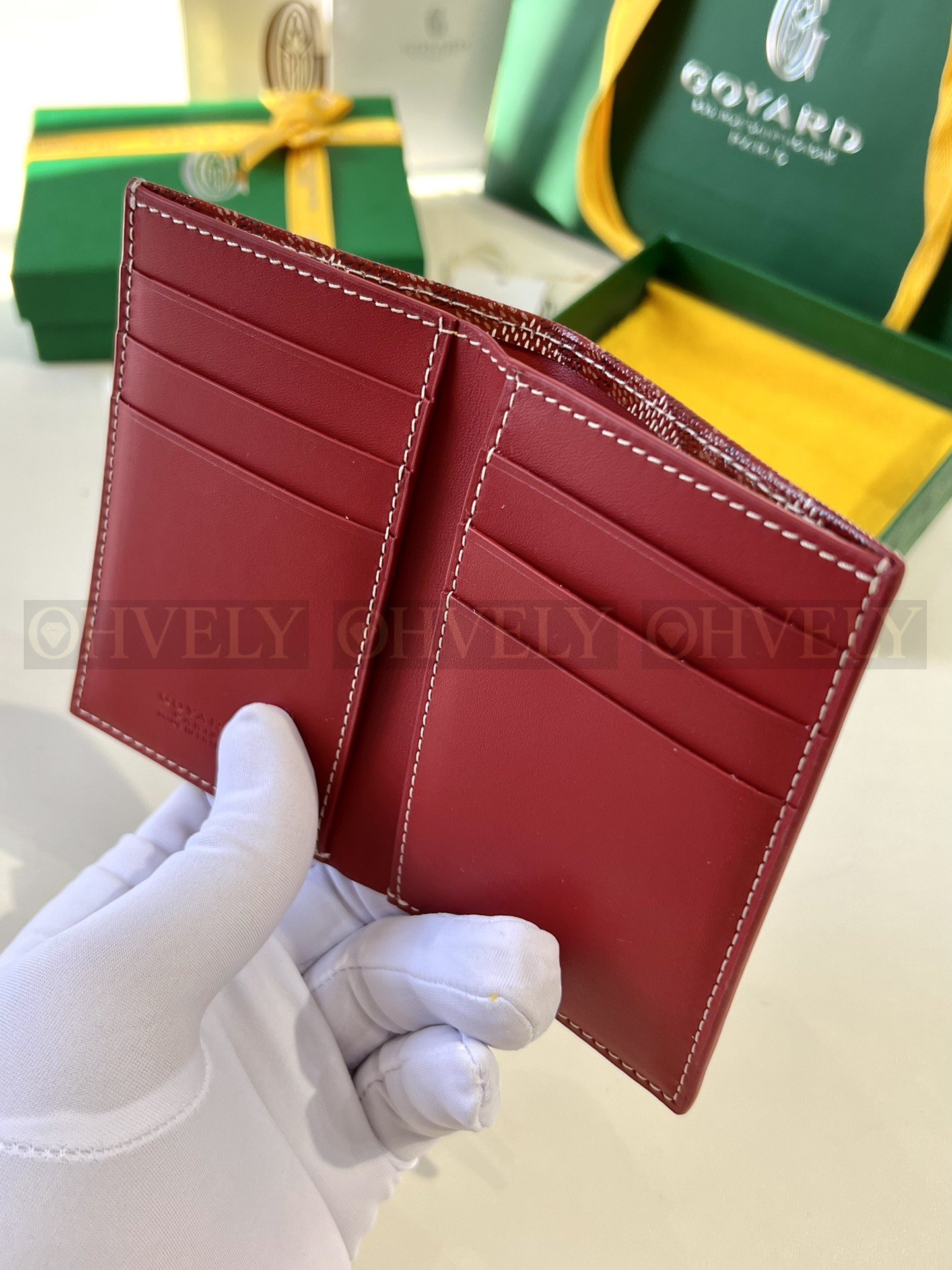 GOYARD 고야드 인서트 빅투아르 카드 홀더 레드&옐로우 상품 썸네일