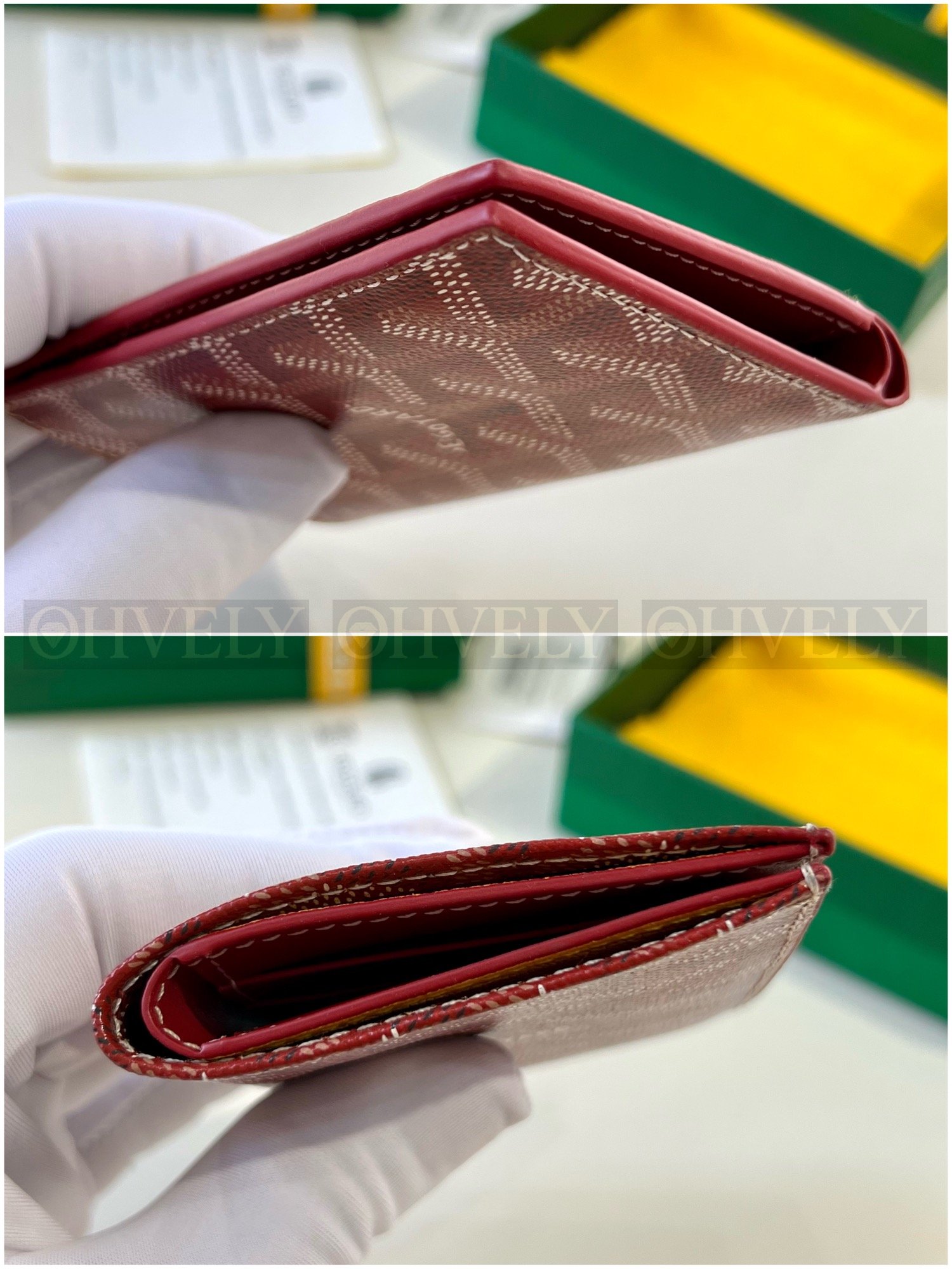 GOYARD 고야드 인서트 빅투아르 카드 홀더 레드&옐로우 상품 썸네일