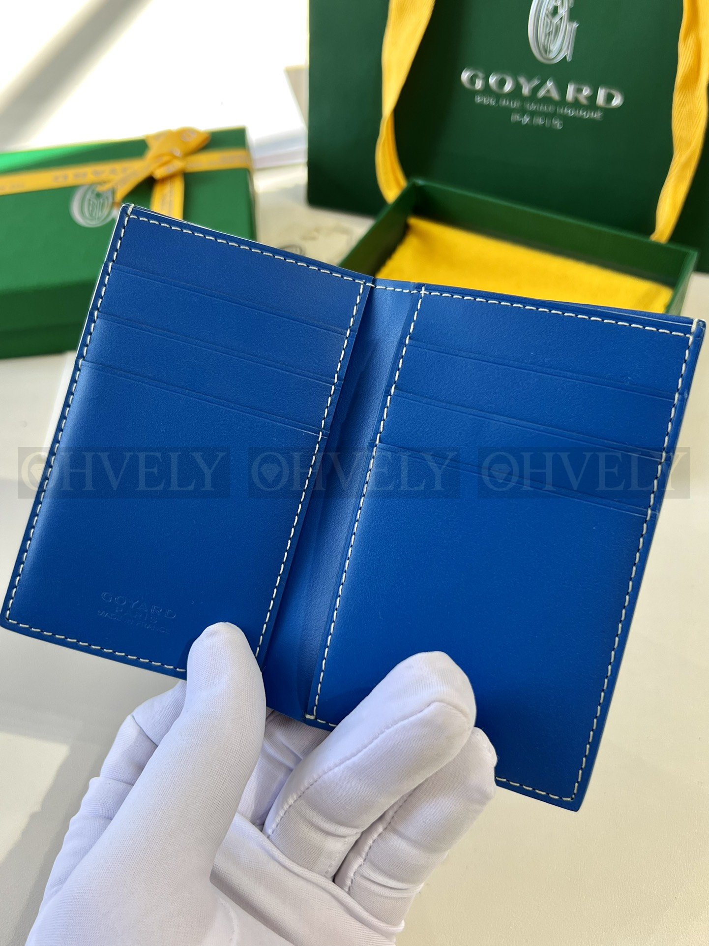 GOYARD 고야드 인서트 빅투아르 카드 홀더 블루&옐로우 상품 썸네일
