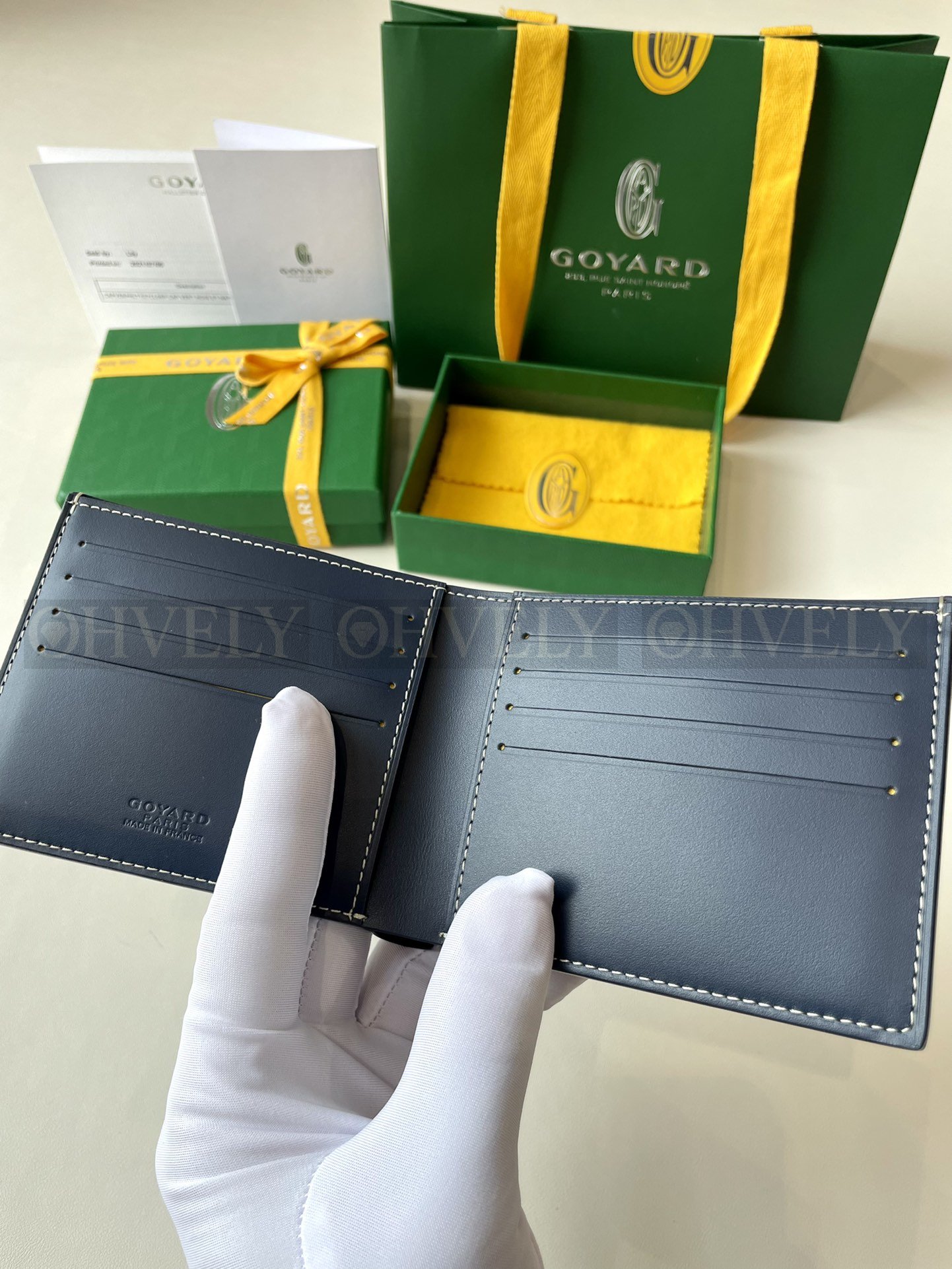 GOYARD 고야드 빅투아르 반지갑 네이비 상품 썸네일
