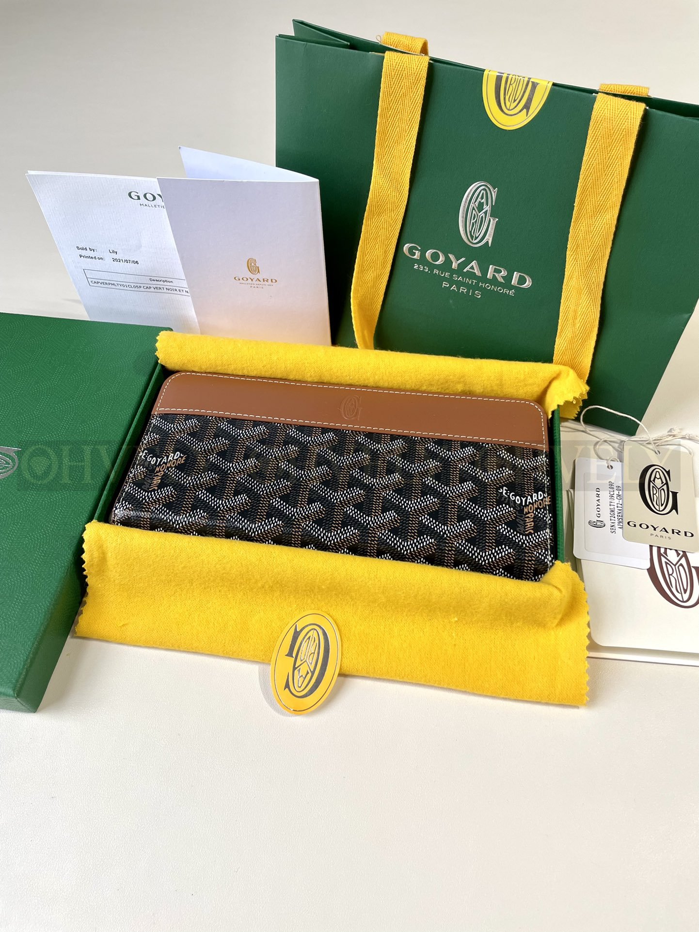 GOYARD 고야드 마티뇽 GM 월렛 블랙&브라운 상품 썸네일