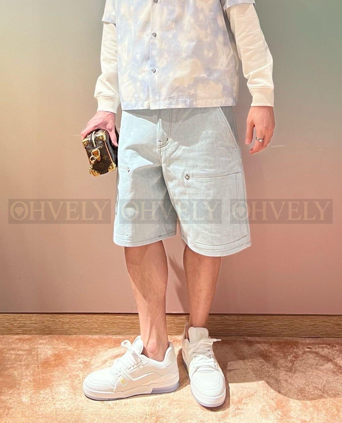 【 ZP버전 】루이비통 Louis Vuitton 모노그램 플라워 시그니처 데님 쇼츠 상품 썸네일