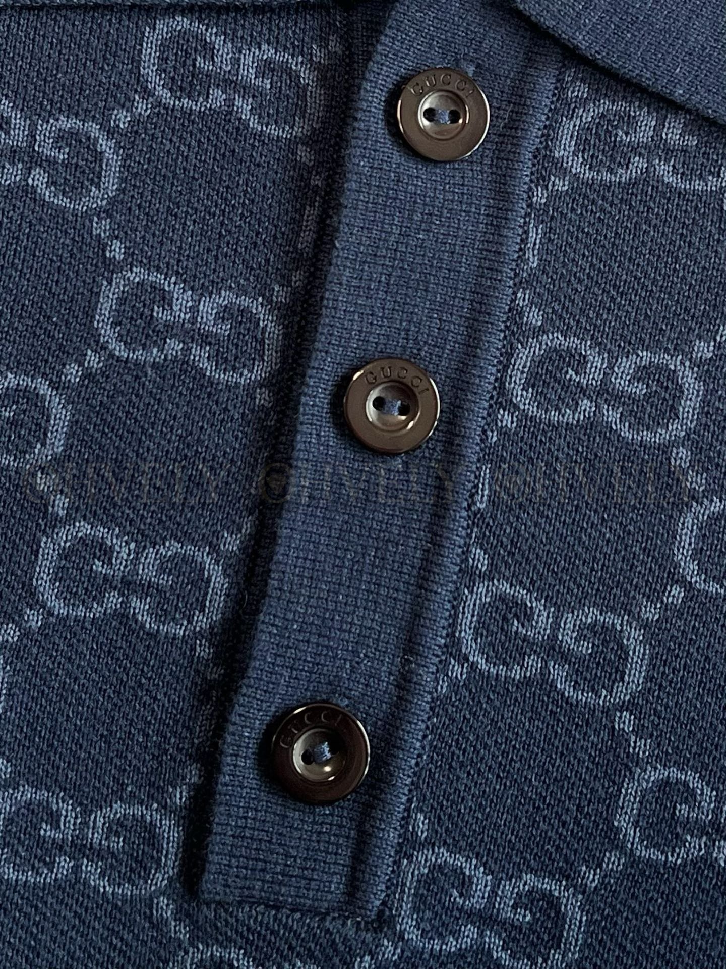 【 ZP버전 】구찌 Gucci GG 자카드 코튼 폴로 셔츠 상품 썸네일