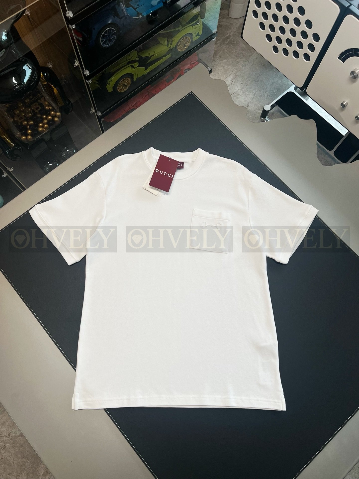 【 ZP버전 】구찌 Gucci 호스빗 자수 포켓 티셔츠 상품 썸네일
